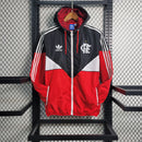 Jaqueta Corta Vento Flamengo Adidas - Vermelha/Preta