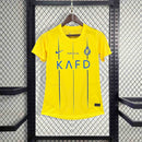 Camisa Al-Nassr Home 2023/24 - Nike Torcedor Feminina - Amarela/Azul