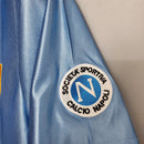 Camisa Napoli Home 1990/91 - NR Retrô Masculina - Azul