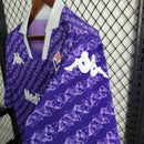 Camisa Fiorentina Home 2023/24 - Kappa Torcedor Masculina - Roxa/Branca