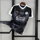 Camisa Leicester City Away 2015/16 - Puma Retrô Masculina - Preta/Branca