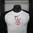 Camisa Corinthians Home 2025/26 - Nike Jogador Masculina - Branca/Preta