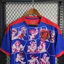 Camisa Seleção Japão 2023/24 - Adidas Torcedor Masculina - Azul/Vermelha