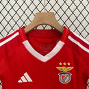 Kit Infantil Benfica Home 2024/25 - Adidas Torcedor - Vermelha/Branca