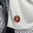 Shorts Roma Away 2024/25 - Adidas Torcedor Masculina - Branca/Bordo