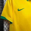 Camisa Seleção Brasil Home 2006/07 - Nike Retrô Masculina - Amarela/Verde