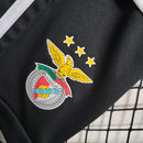 Kit Infantil Benfica Away 2023/24 - Adidas Torcedor - Preta