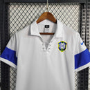 Camisa Seleção Brasil 2004/06 - Nike Retrô Masculina - Branca/Azul