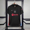 Camisa Barcelona Away 2024/25 - Nike Torcedor Masculina - Preta/Vermelha