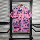 Camisa Seleção Japão Edição Especial 2024/25 - Adidas Torcedor Masculina - Rosa/Azul