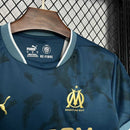 Camisa Olympique Marseille Away 2024/25 - Puma Torcedor Masculina - Azul/Dourada