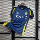 Camisa Al-Nassr Away 2024/25 - Adidas Torcedor Masculina - Azul/Amarela