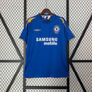 Camisa Chelsea Home 2005/06 - Umbro Retrô Masculina - Azul/Dourada