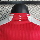 Camisa Ajax Home 2023/24 - Adidas Jogador Masculina - Vermelha/Branca