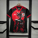 Camisa Seleção Japão Anime 2024/25 - Adidas Torcedor Masculina - Preta/Vermelha