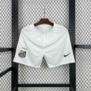 Shorts Santos Home 2011/12 - Nike Retrô Masculina - Branca/Preta