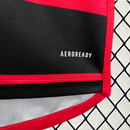 Camisa Flamengo Home  2024/25 - Adidas Torcedor Masculina - Vermelha/Preta