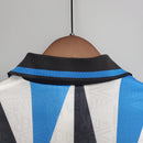 Camisa Inter de Milão Away 1992/93 - Umbro Retrô Masculina - Branca/Azul