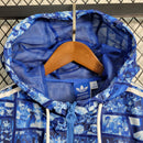 Jaqueta Corta Vento Japão Adidas - Azul/Branca
