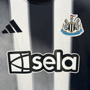 Camisa NewCastle Home 2025/26 - Adidas Torcedor Masculina - Preta/Branca