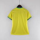 Camisa Seleção Brasil Home 2022 - Nike Torcedor Feminina - Amarela/Verde