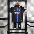 Kit Infantil Benfica Away 2023/24 - Adidas Torcedor - Preta