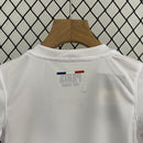 Kit Infantil PSG Away 2024/25 - Nike Torcedor - Branca/Azul
