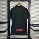 Camisa Barcelona Away 2024/25 - Nike Torcedor Masculina - Preta/Vermelha