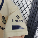 Kit Infantil Porto Away 2023/24 - New Balace Torcedor - Bege/Preta