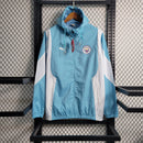 Jaqueta Corta Vento Manchester City Puma - Azul/Branca