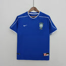 Camisa Seleção Brasil Away 1998 - Nike Retrô Masculina - Azul/Branca