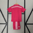 Kit Infantil Real Madrid Away 2014/15 - Adidas Retrô - Rosa