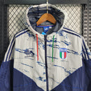Jaqueta Corta Vento Seleção Itália Adidas - Azul/Branca