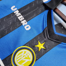 Camisa Inter de Milão Home 1997/98 - Umbro Retrô Masculina - Azul/Preta