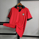 Camisa Seleção Portugal Home 1972/73 - Retrô Masculina - Vermelha/Verde