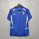 Camisa Seleção Brasileira Away 2002 - Nike Retrô Masculina - Azul/Branca