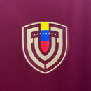 Camisa Seleção Venezuela Home 2024/25 - Adidas Torcedor Masculina - Bordo/Dourada