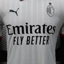Camisa AC Milan Away 2024/25 - Puma Jogador Masculina - Branca/Preta