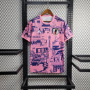 Camisa Seleção Japão Edição Especial 2024/25 - Adidas Torcedor Masculina - Rosa/Azul