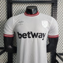 Camisa West Ham Away 2023/24 - Umbro Jogador Masculina - Branca