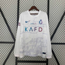 Camisa Al-Nassr Manga Longa Third 2023/24 - Nike Torcedor Masculina - Branca