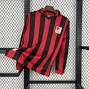 Camisa AC Milan Manga Longa Edição Especial 125 anos 2024/25 - Puma Torcedor Masculina - Vermelha/Preta