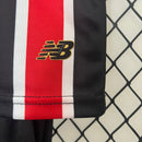 Kit Infantil São Paulo Away 2024/25 - New Balace Torcedor - Vermelha/Preta
