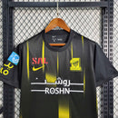 Camisa Al-Ittihad Third 2023/24 - Nike Torcedor Masculina - Preta/Amarela