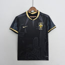 Camisa Seleção Brasil Edição Especial 2022 - Nike Torcedor Masculina - Preta/Dourada