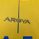 Camisa Al-Nassr Home 2023/24 - Nike Torcedor Feminina - Amarela/Azul