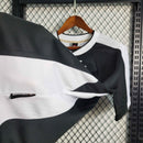 Camisa Corinthians Away 2000/01 - Topper Retrô Masculina - Preta/Branca
