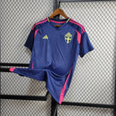 Camisa Seleção Suécia Away 2024/25 - Adidas Torcedor Masculina - Azul/Vermelha