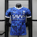 Camisa Al-Hilal Home 2024/25 - Puma Jogador Masculina - Azul/Branca