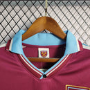Camisa West Ham Home 1999/01 - Fila Retrô Masculina - Bordo/Azul